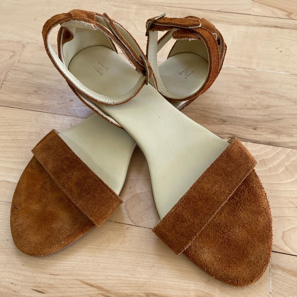 Nisolo Serena Suede Sandals EUC Size 37